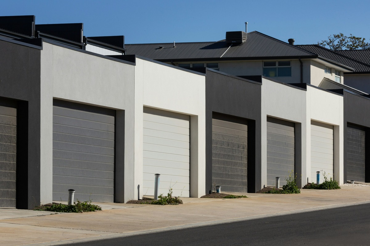 Clean modern garage and laneway